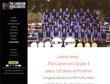 Tablet Screenshot of camerons.org